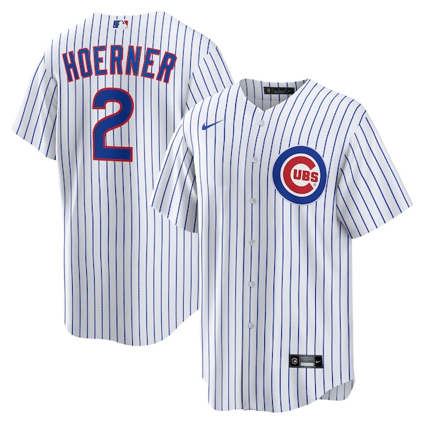 Men's Chicago Cubs Nico Hoerner Nike White Replica Player Jersey