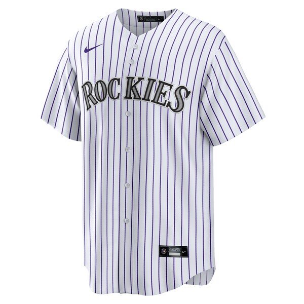 Men's Colorado Rockies Ezequiel Tovar Nike White Home Replica Jersey