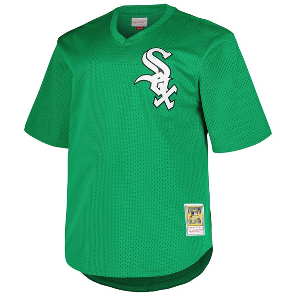 Men's Chicago White Sox Frank Thomas Profile Kelly Green Big & Tall Cooperstown Collection Mesh Batting Practice Jersey