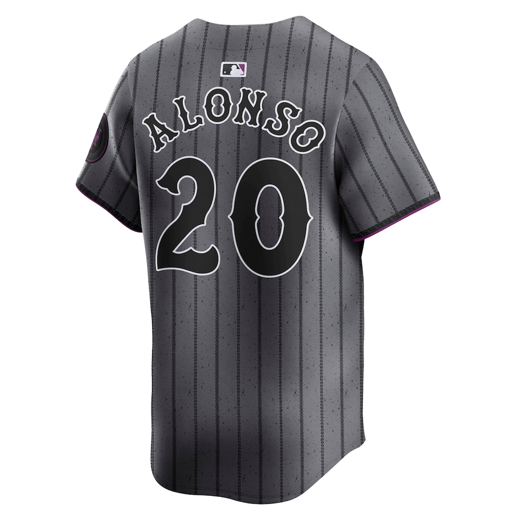 Men's New York Mets Pete Alonso Nike Gray City Connect Limited Player Jersey