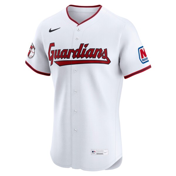 Men's Cleveland Guardians Nike White Home Elite Jersey