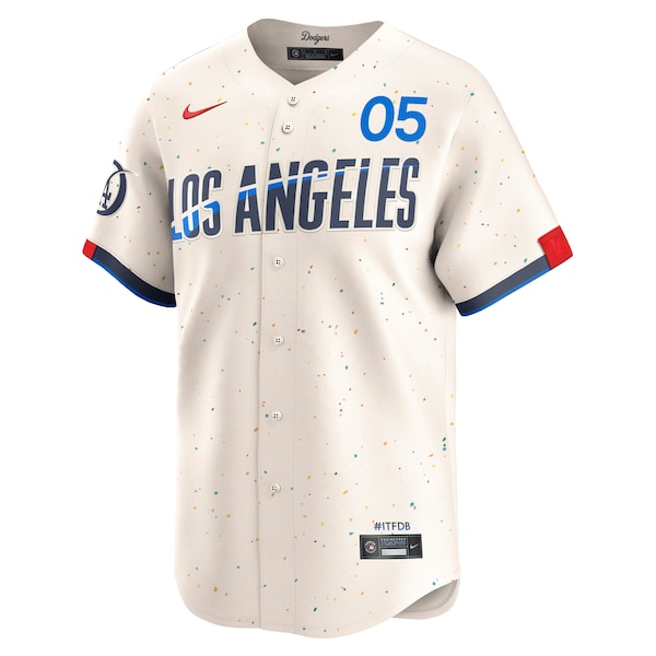 Men's Los Angeles Dodgers Freddie Freeman Nike Cream City Connect Limited Player Jersey