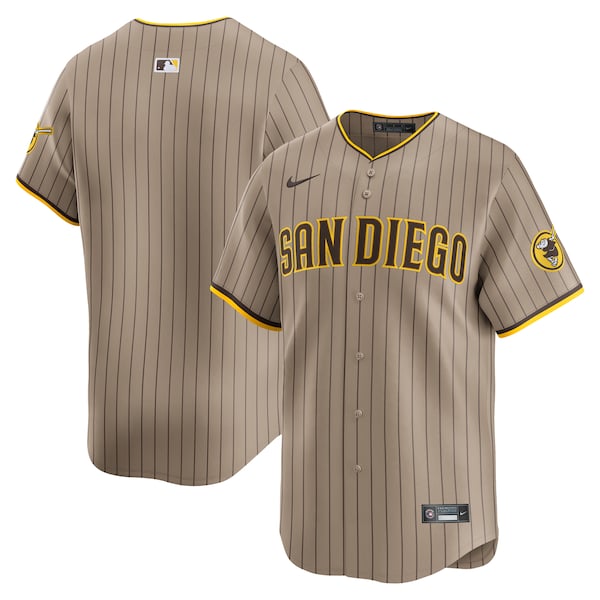 Men's San Diego Padres Nike Khaki Alternate Limited Jersey
