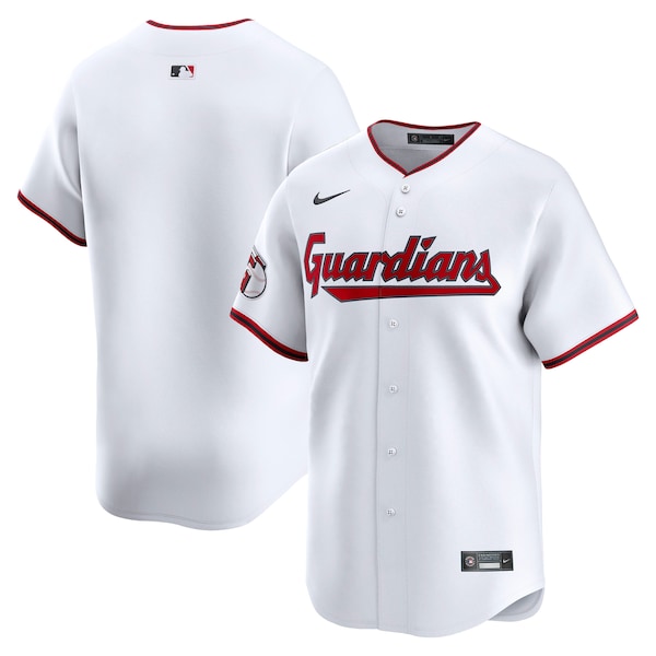 Men's Cleveland Guardians Nike White Home Limited Jersey