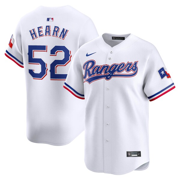 Men's Texas Rangers Taylor Hearn Nike White Home Limited Player Jersey
