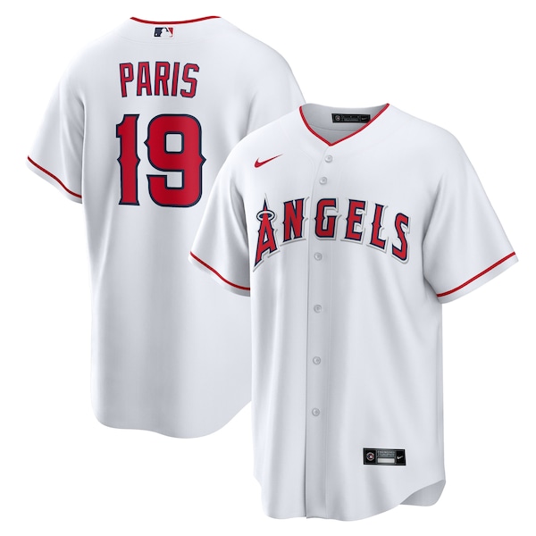 Men's Los Angeles Angels Kyren Paris Nike White Home Replica Jersey