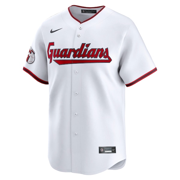 Men's Cleveland Guardians Bo Naylor Nike White Home Limited Player Jersey