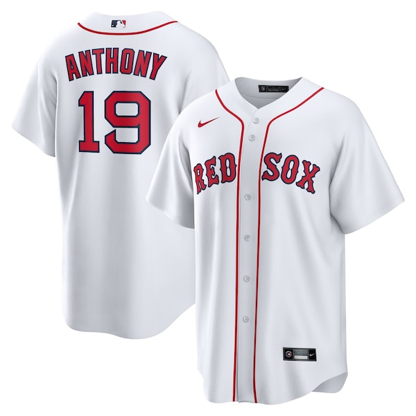 Men's Boston Red Sox Roman Anthony Nike White Home Replica Jersey