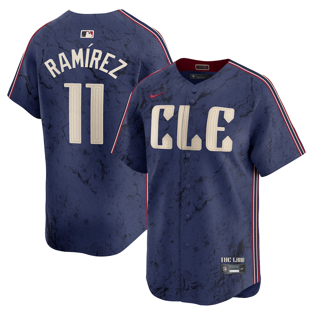 Men's Cleveland Guardians José Ramírez Nike Navy City Connect Limited Player Jersey