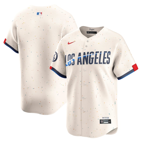 Men's Los Angeles Dodgers Nike Cream City Connect Limited Jersey