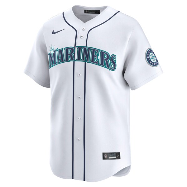 Men's Seattle Mariners George Kirby Nike White Home Limited Player Jersey