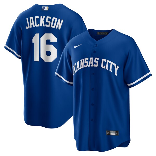 Men's Kansas City Royals Bo Jackson Nike Rush Blue Alternate 2 Replica Jersey