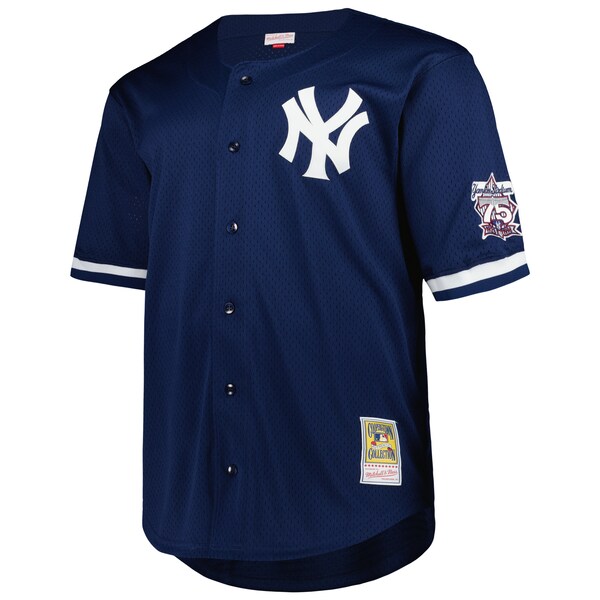 Men's New York Yankees Derek Jeter Mitchell & Ness Navy Big & Tall Cooperstown Collection Mesh Batting Practice Jersey