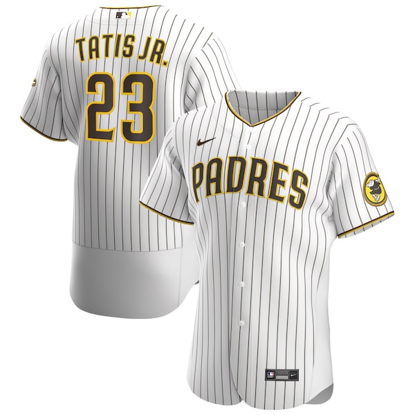 Men's San Diego Padres Fernando Tatís Jr. Nike White/Brown Home Authentic Player Jersey