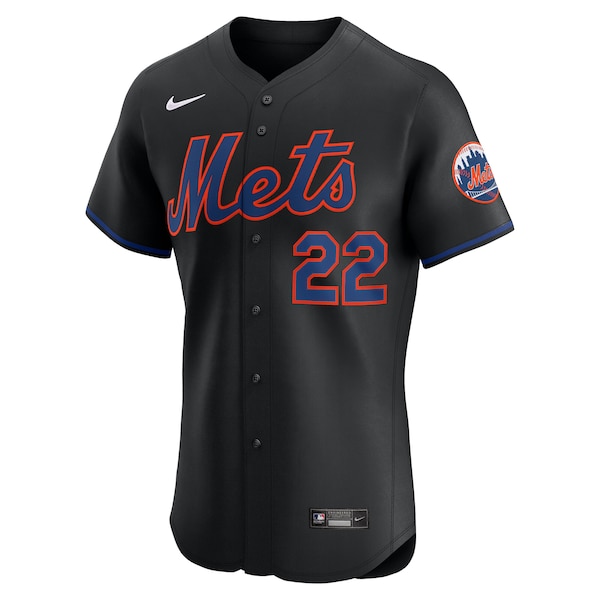Men's New York Mets Juan Soto Nike Black Alternate Elite Jersey