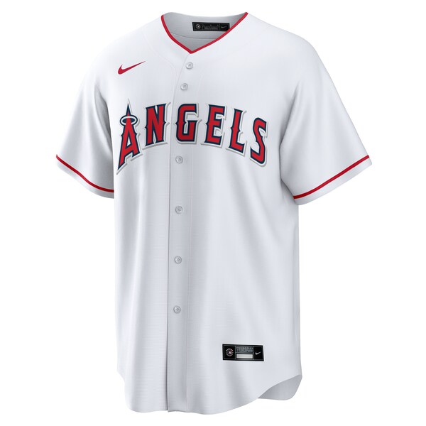Men's Los Angeles Angels Nike White #1 Dad Home Replica Jersey