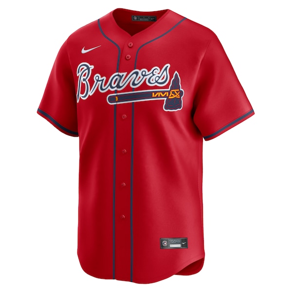 Men's Atlanta Braves Spencer Strider Nike Red Alternate Limited Player Jersey