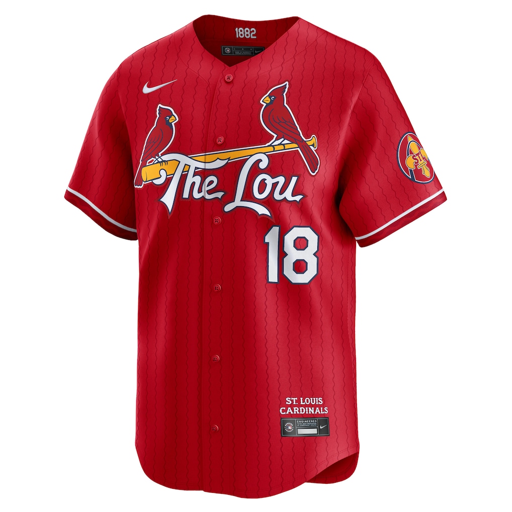 Men's St. Louis Cardinals Jordan Walker Nike Red City Connect Limited Player Jersey