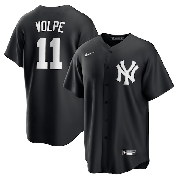 Men's New York Yankees Anthony Volpe Nike Black Fashion Replica Player Jersey