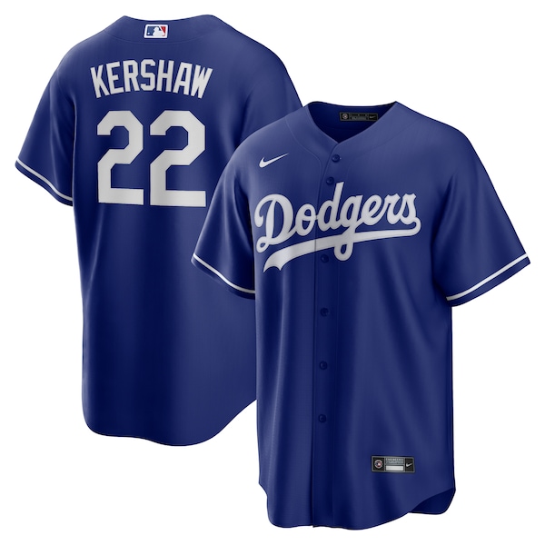 Men's Los Angeles Dodgers Clayton Kershaw Nike Royal Alternate 2 Replica Jersey