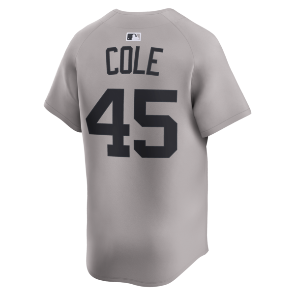 Men's New York Yankees Gerrit Cole Nike Gray Road Limited Player Jersey