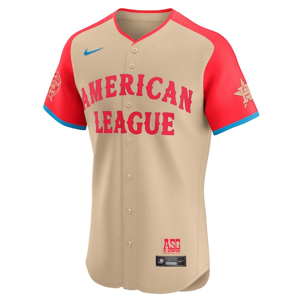 Men's American League Jose Altuve Nike Cream 2024 MLB All-Star Game Elite Player Jersey