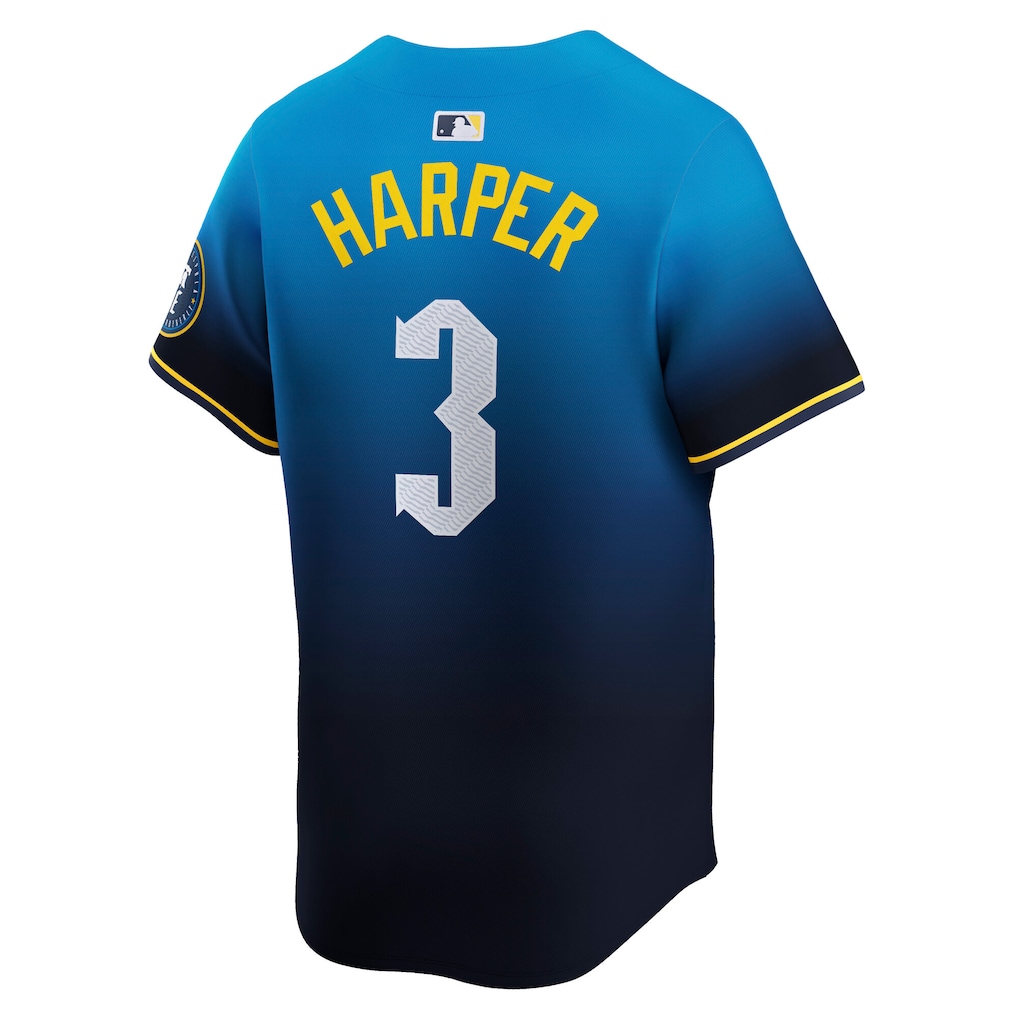 Men's Philadelphia Phillies Bryce Harper Nike Blue City Connect Limited Player Jersey