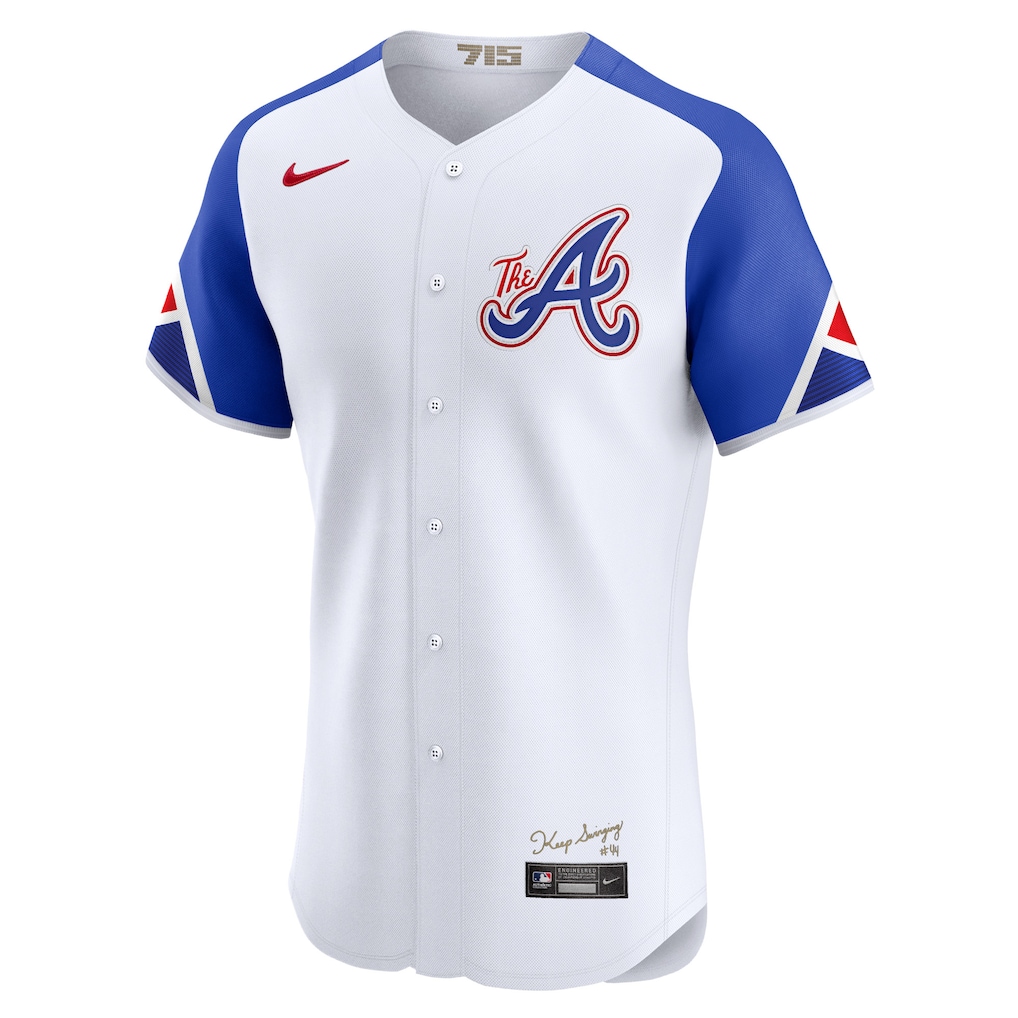 Men's Atlanta Braves Nike White City Connect Elite Jersey
