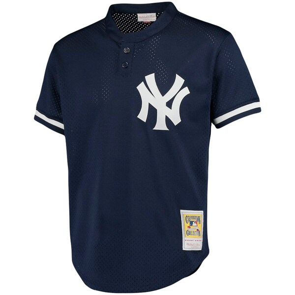 Men's New York Yankees Mariano Rivera Mitchell & Ness Navy Cooperstown Collection Big & Tall Mesh Batting Practice Jersey