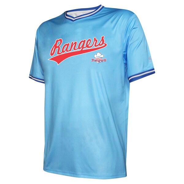 Men's Texas Rangers Stitches Light Blue Cooperstown Collection Team Jersey