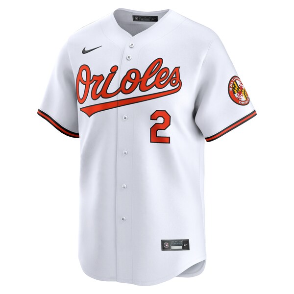 Men's Baltimore Orioles Gunnar Henderson Nike White Home Limited Player Jersey