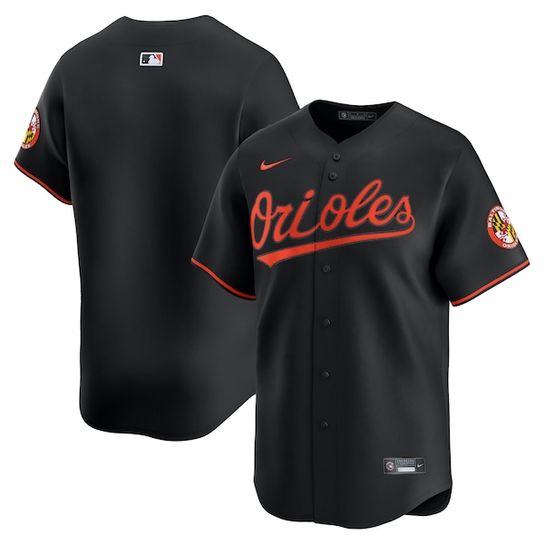 Men's Baltimore Orioles Nike Black Alternate Limited Jersey