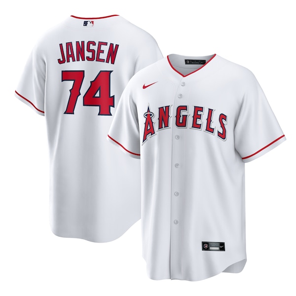 Men's Los Angeles Angels Kenley Jansen Nike White Home Replica Jersey