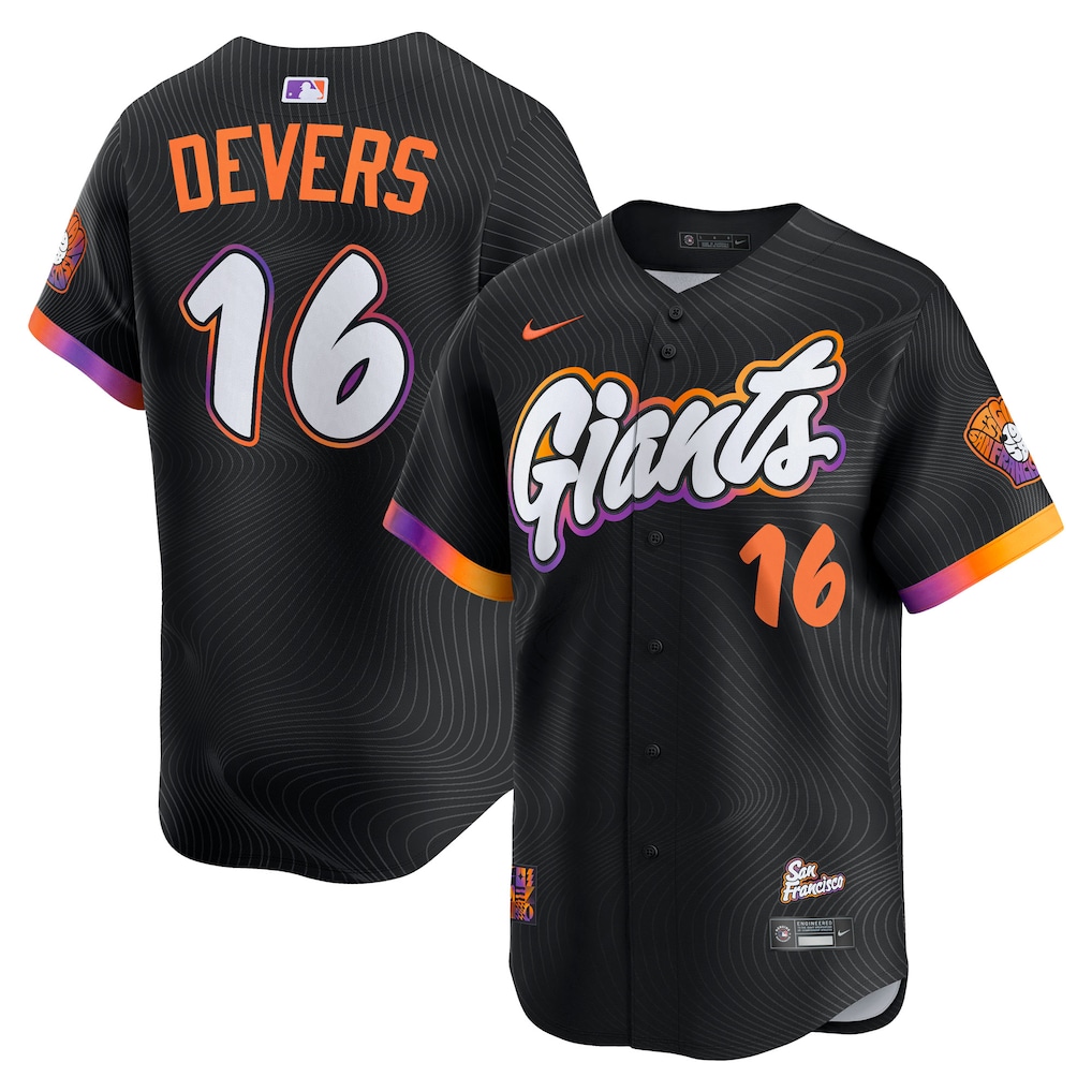 Men's San Francisco Giants Rafael Devers Nike Black 2025 City Connect Limited Player Jersey