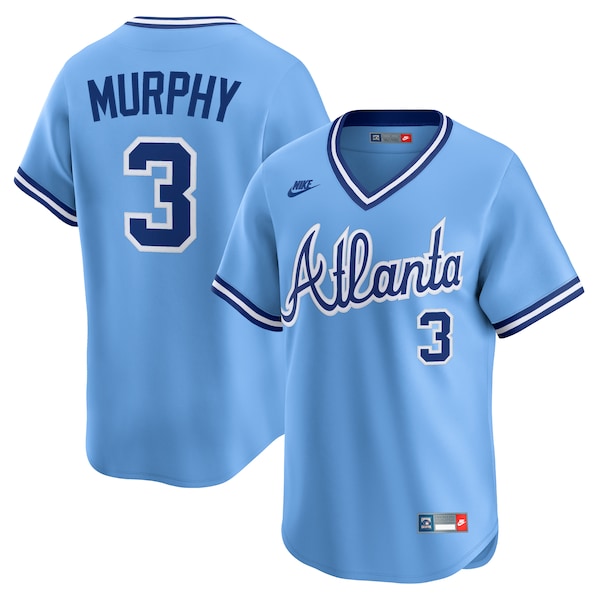 Men's Atlanta Braves Dale Murphy Nike Light Blue Throwback Cooperstown Collection Limited Jersey