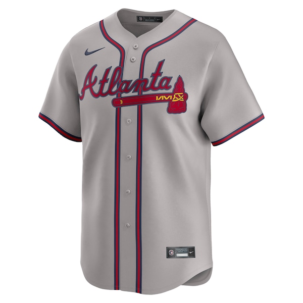 Men's Atlanta Braves Nike Gray Road Limited Jersey