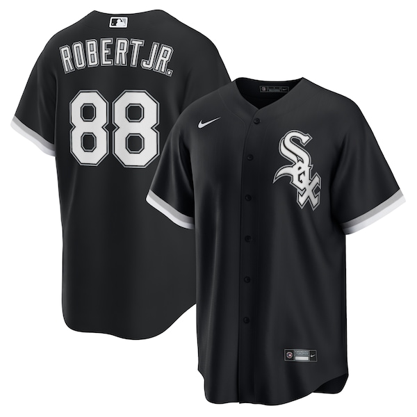 Men's Chicago White Sox Luis Robert Jr. Nike Black Alternate 2 Replica Jersey