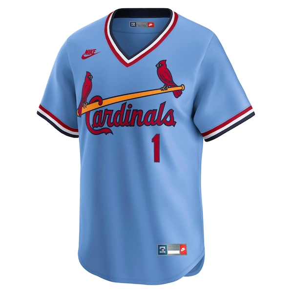 Men's St. Louis Cardinals Ozzie Smith Nike Blue Throwback Cooperstown Collection Limited Jersey