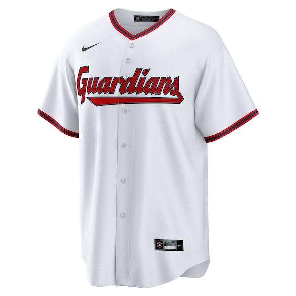 Men's Cleveland Guardians Shane Bieber Nike White Home Replica Jersey