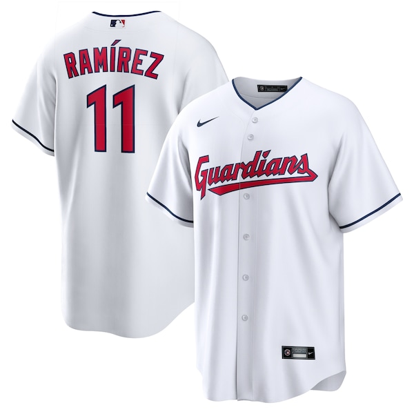 Men's Cleveland Guardians José Ramírez Nike White Replica Player Jersey