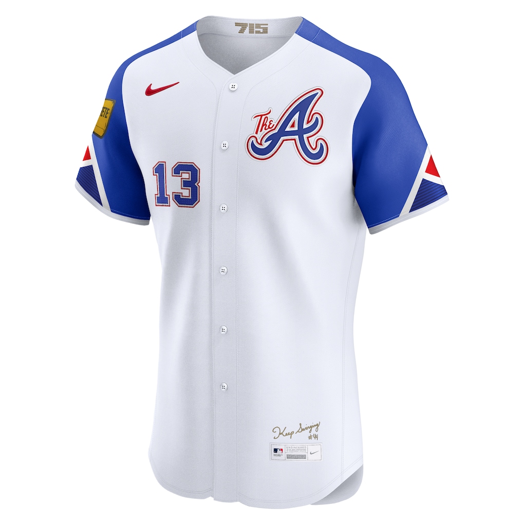 Men's Atlanta Braves Ronald Acu?a Jr. Nike White City Connect Elite Jersey
