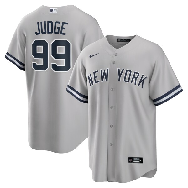 Men's New York Yankees Aaron Judge Nike Gray Road Replica Player Name Jersey