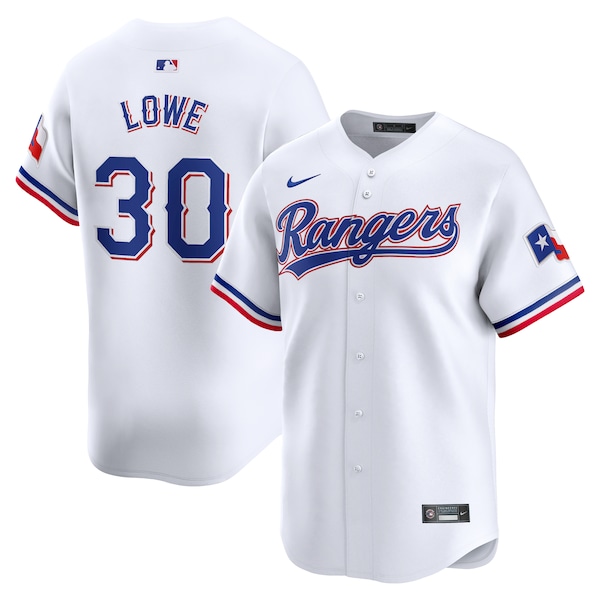 Men's Texas Rangers Nathaniel Lowe Nike White Home Limited Player Jersey
