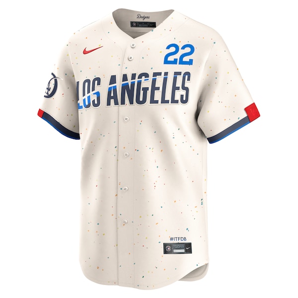 Men's Los Angeles Dodgers Clayton Kershaw Nike Cream City Connect Limited Player Jersey