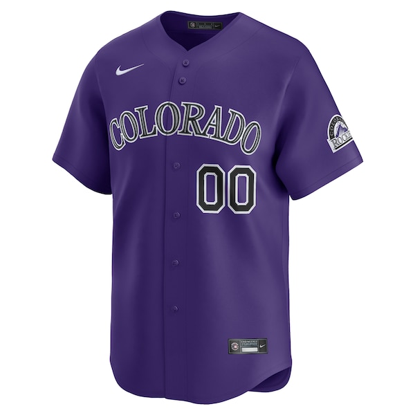Men's Colorado Rockies Nike Purple Alternate Limited Custom Jersey