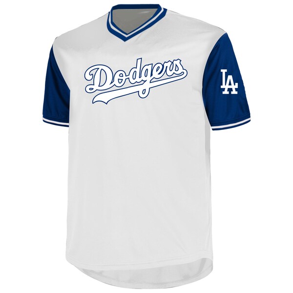 Men's Los Angeles Dodgers Mookie Betts Profile White Big & Tall Name & Number Birdeye V-Neck T-Shirt