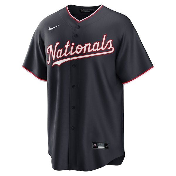 Men's Washington Nationals Nike Navy Alternate Custom Replica Jersey