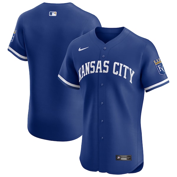 Men's Kansas City Royals Nike Royal Alternate Vapor Premier Elite Patch Jersey