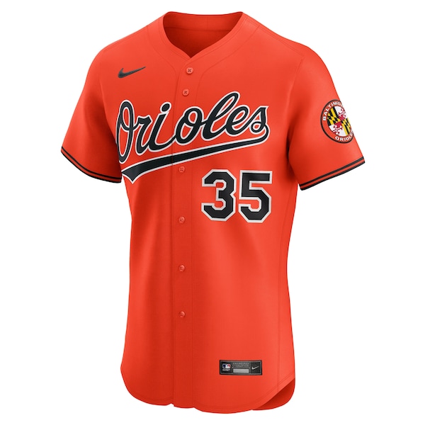 Men's Baltimore Orioles Adley Rutschman Nike Orange Alternate 2 Elite Jersey