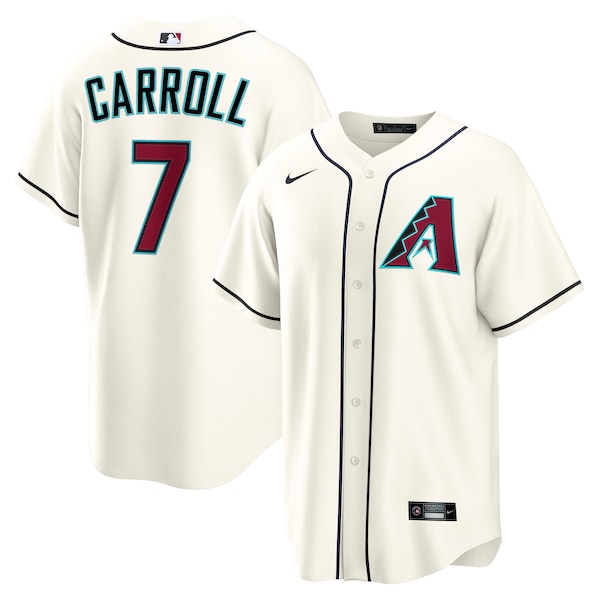 Men's Arizona Diamondbacks Corbin Carroll Nike Cream Home Replica Jersey